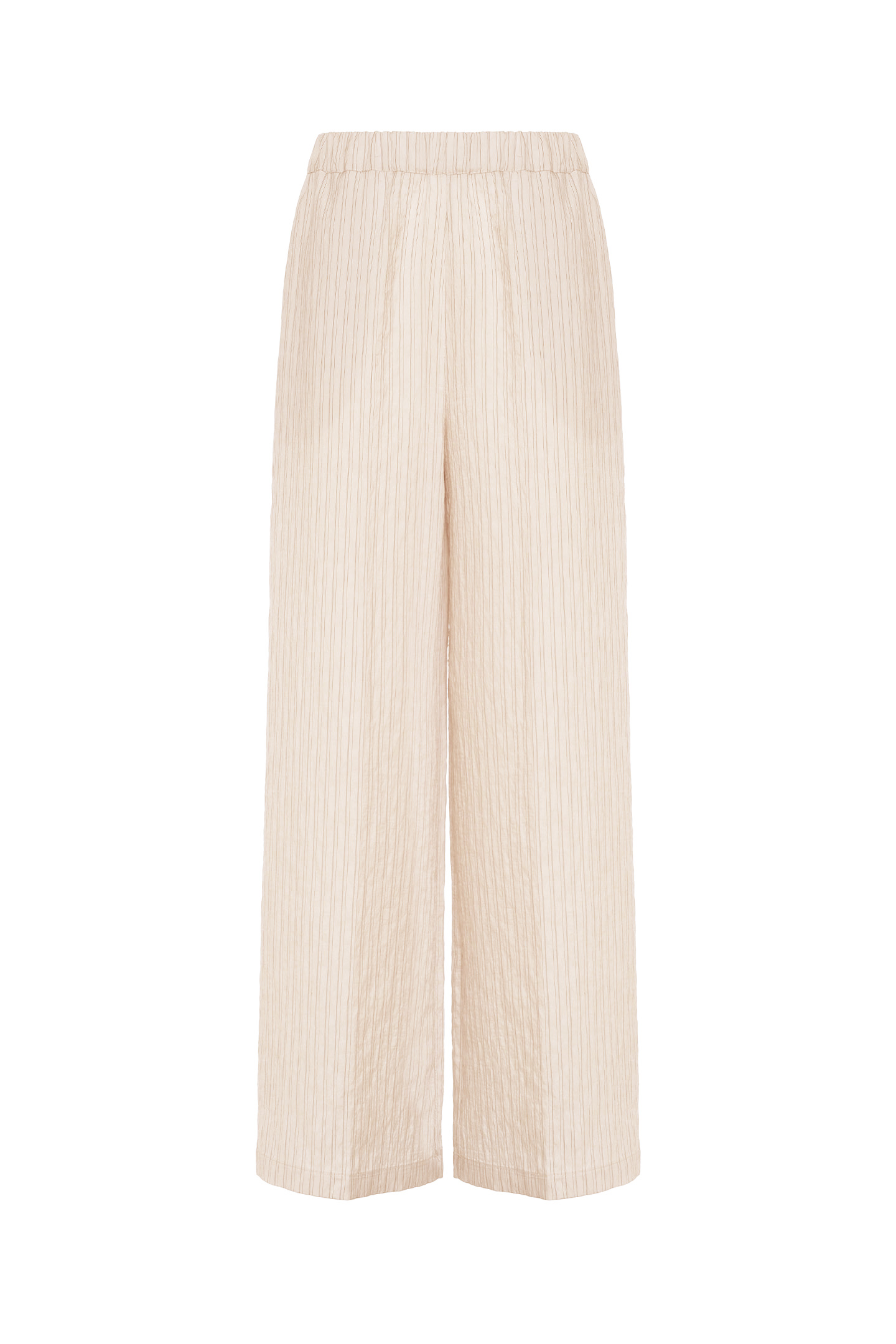 PANTALONI PALAZZO IN MODAL A RIGHE - immagine 3