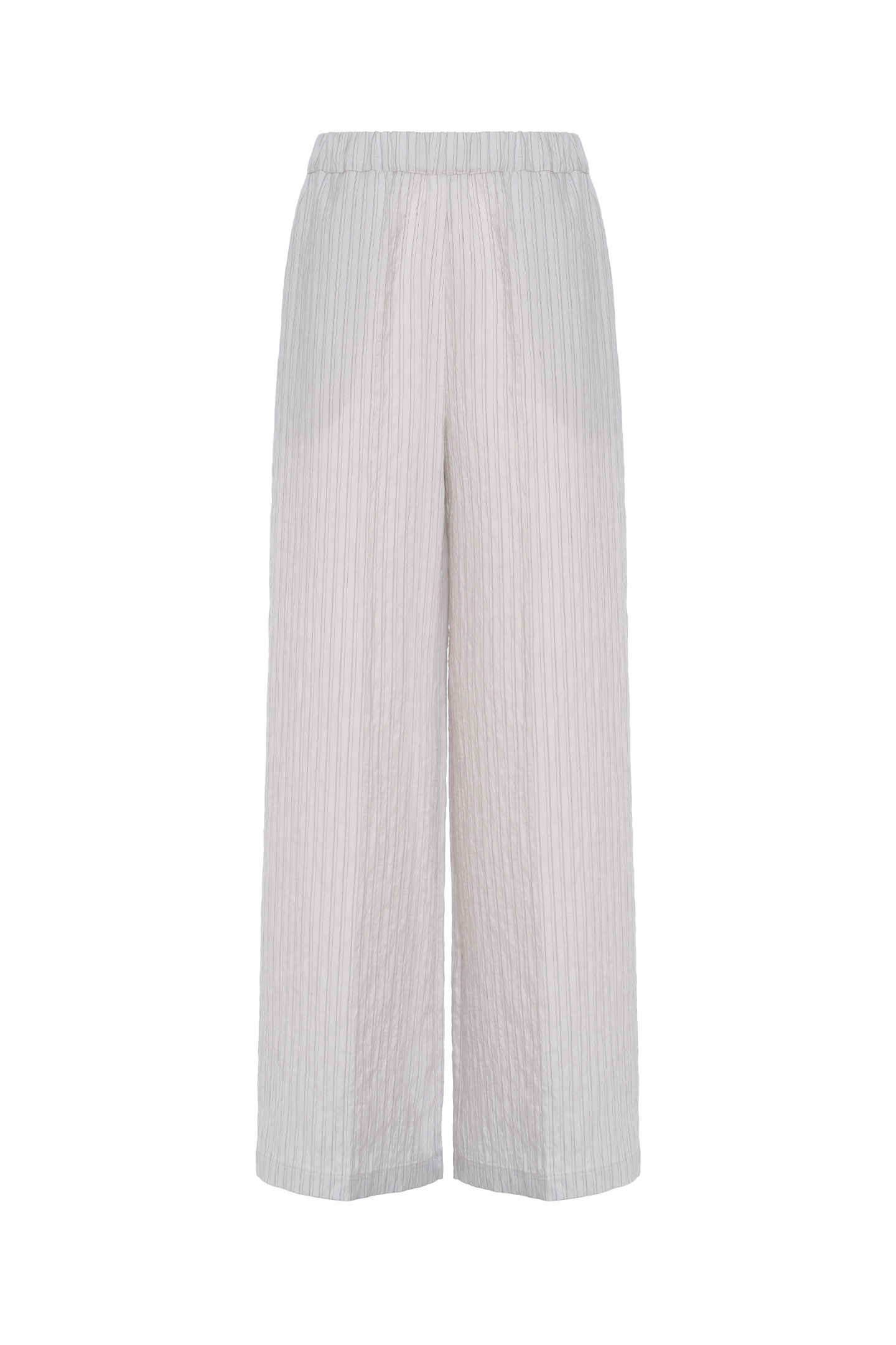 PANTALONI PALAZZO IN MODAL A RIGHE