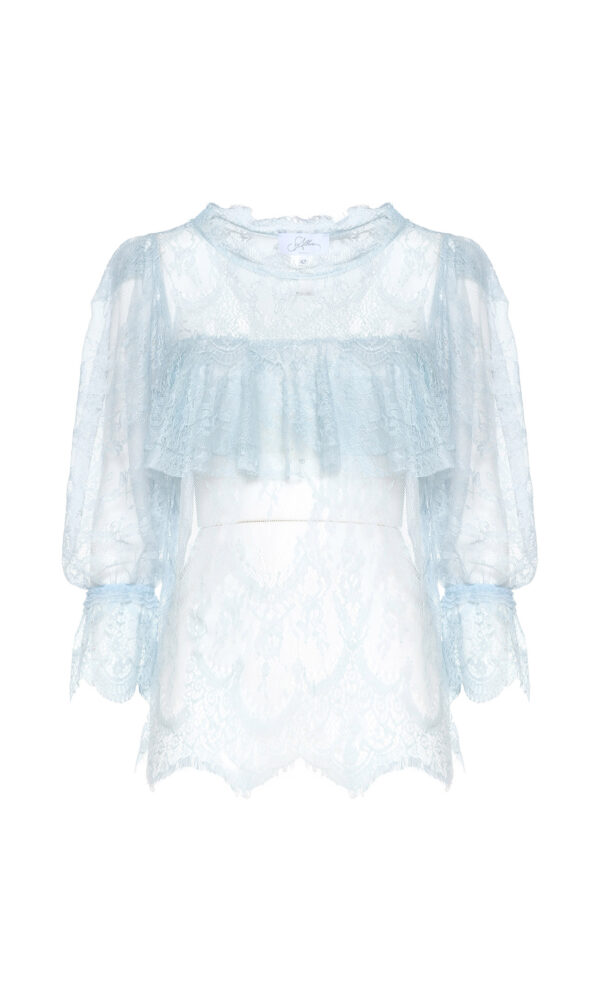BLUSA IN PIZZO LAVORATO