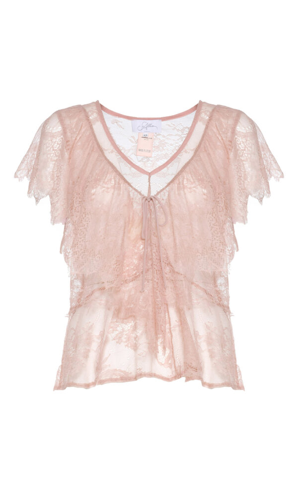 BLUSA IN PIZZO LAVORATO