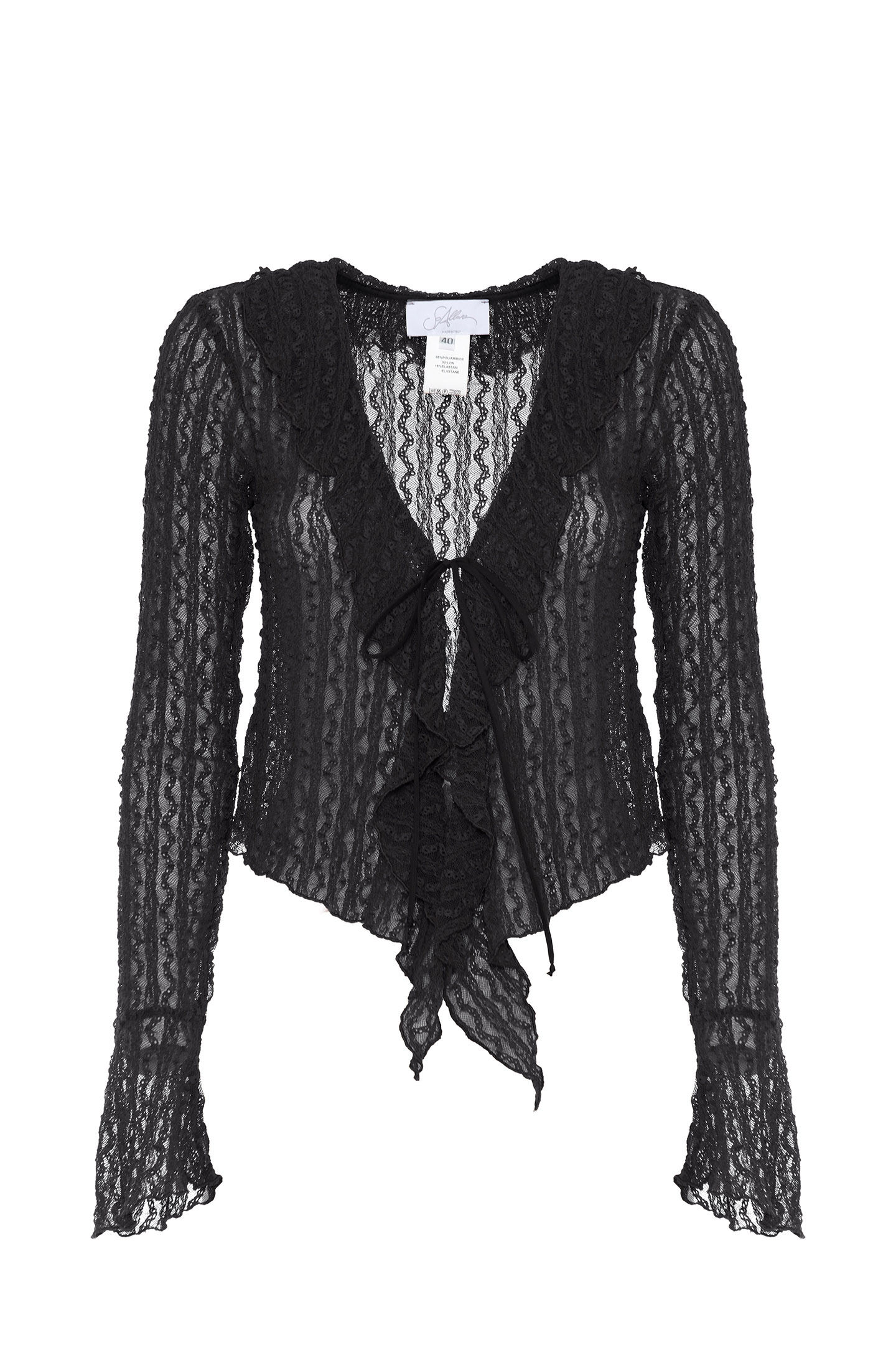 BLUSA CON VOLANT - immagine 5
