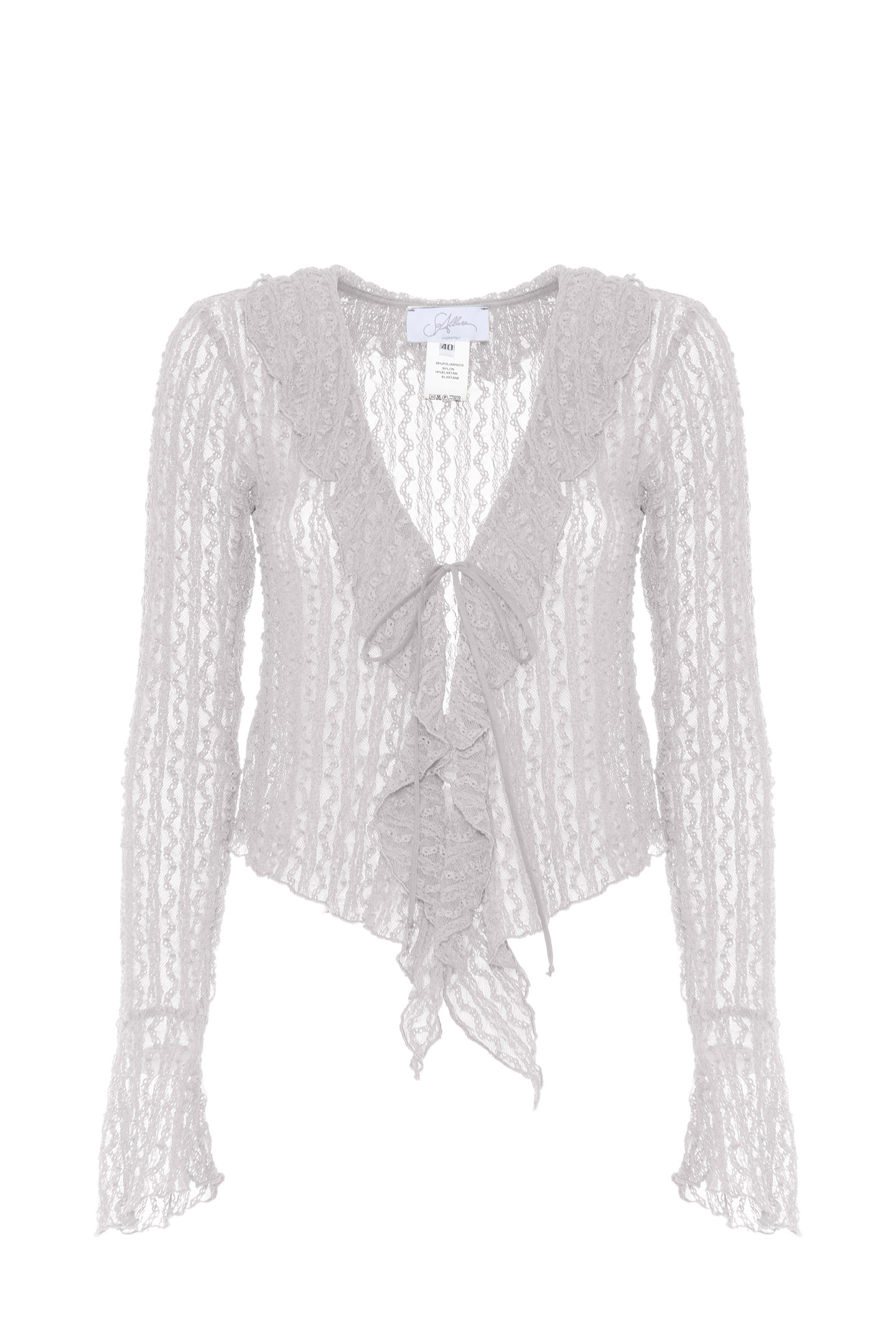BLUSA CON VOLANT - immagine 4