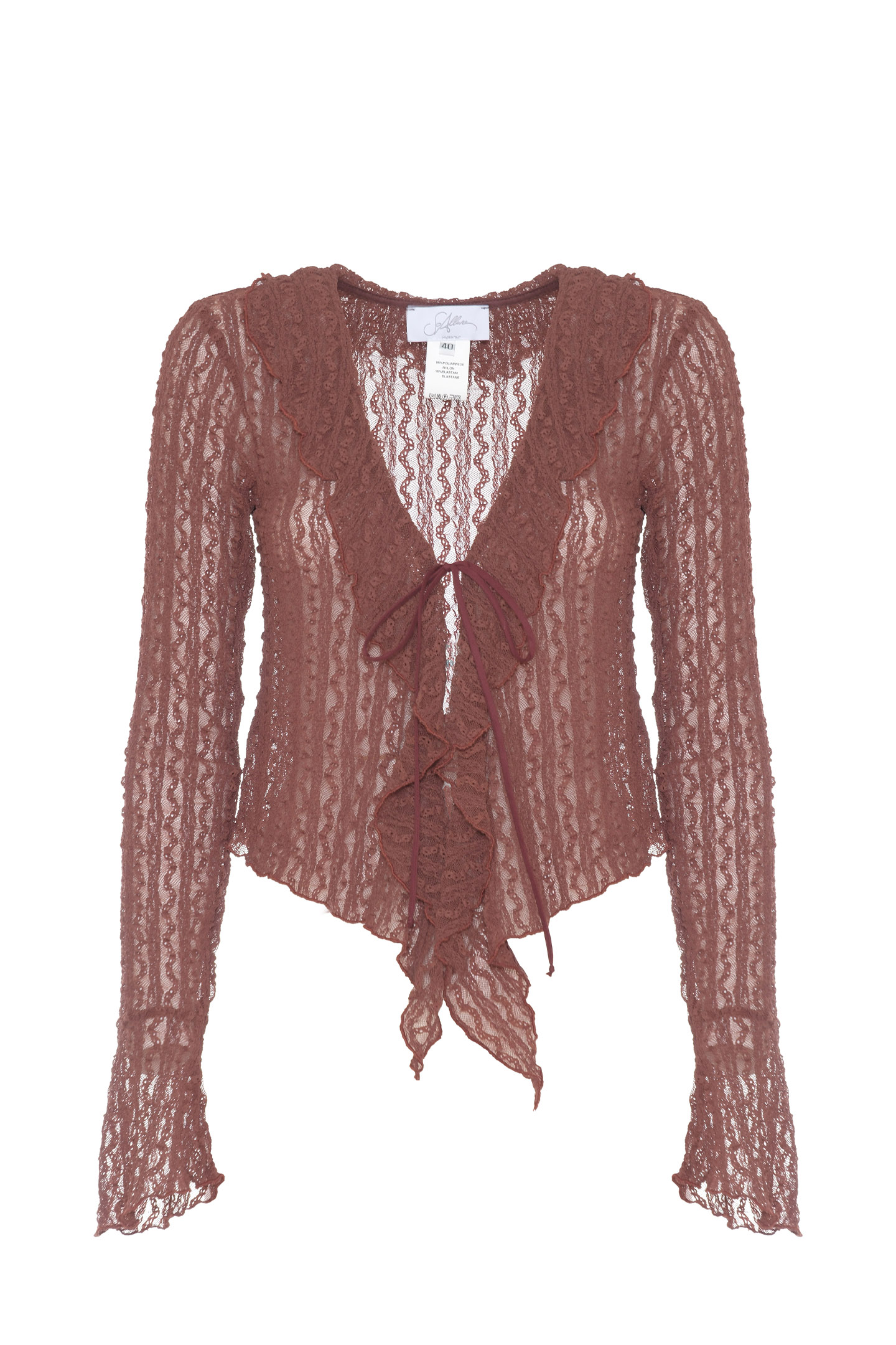 BLUSA CON VOLANT - immagine 3