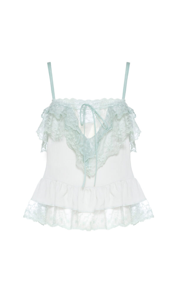 TOP IN VISCOSA CON PIZZO