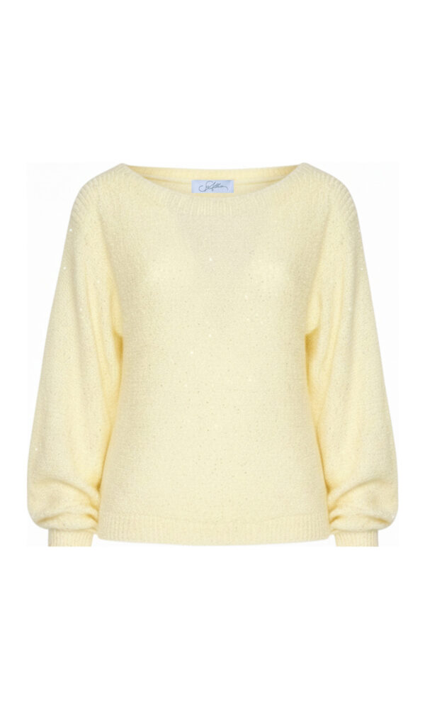 MAGLIA BOXY CON PAILLETTES