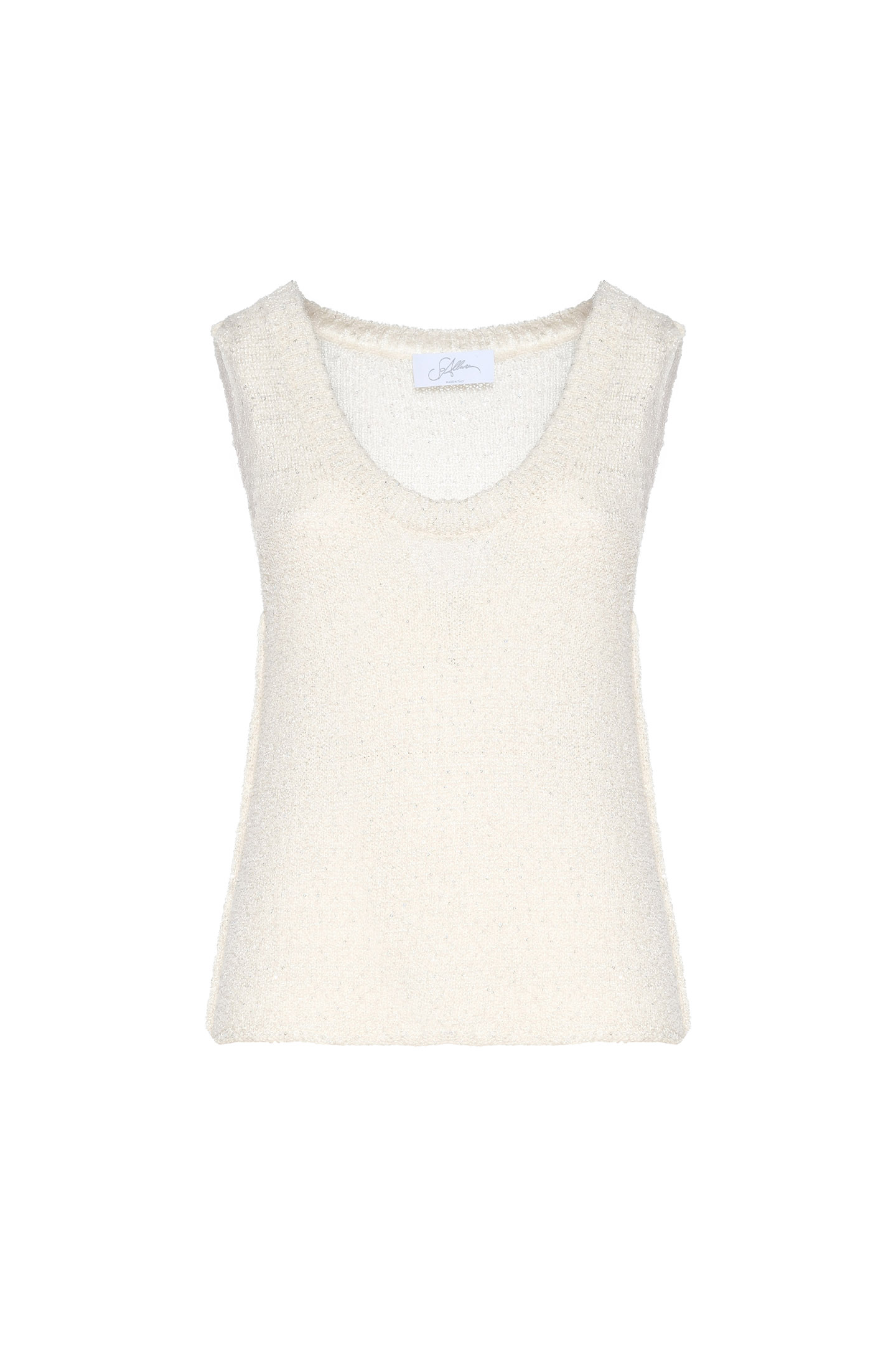 TOP IN MAGLIA CON PAILLETTES