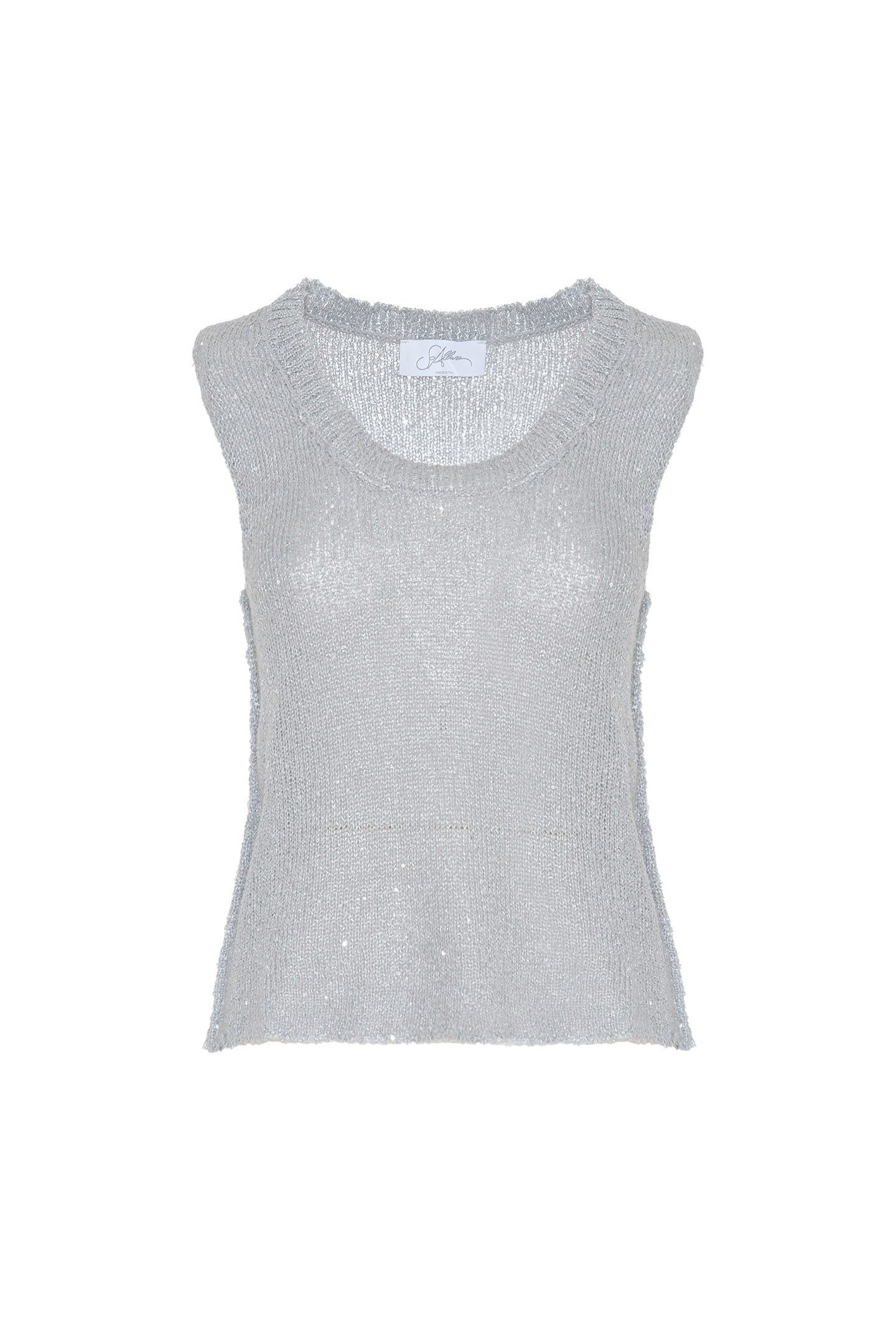 TOP IN MAGLIA CON PAILLETTES - immagine 5