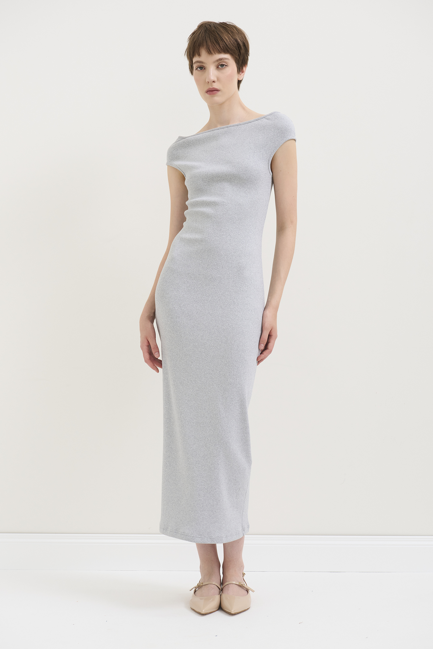 RIBBED COTTON DRESS - Image 2