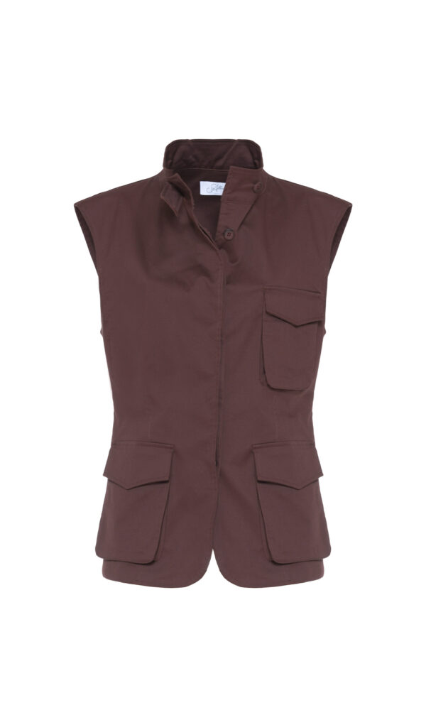 GILET UTILITY IN COTONE