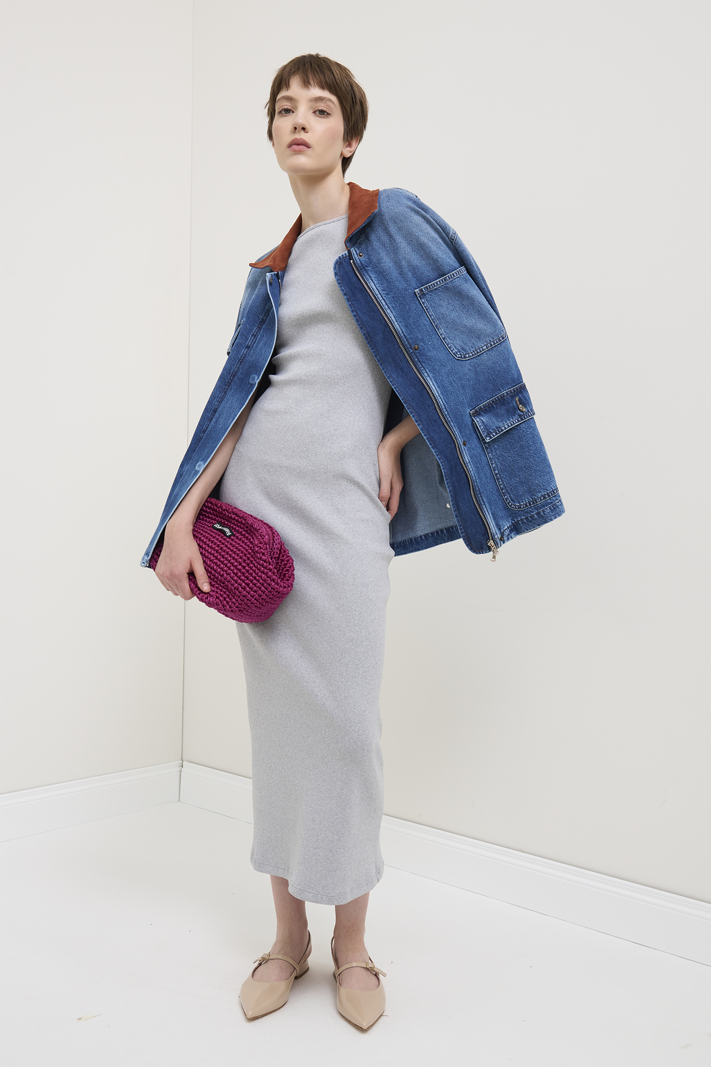 GIACCA IN DENIM OVERSIZE - immagine 4