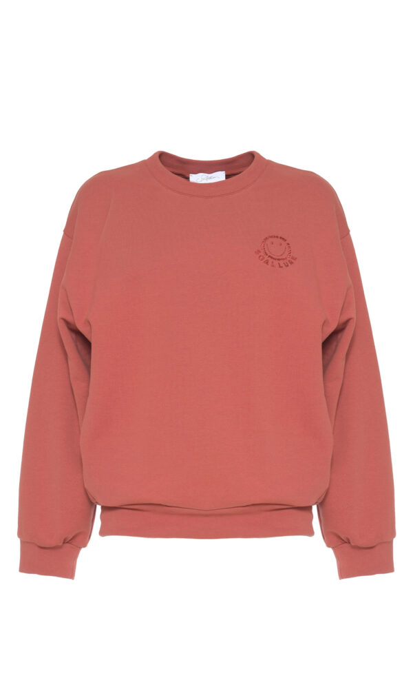 FELPA OVERSIZE CON RICAMO