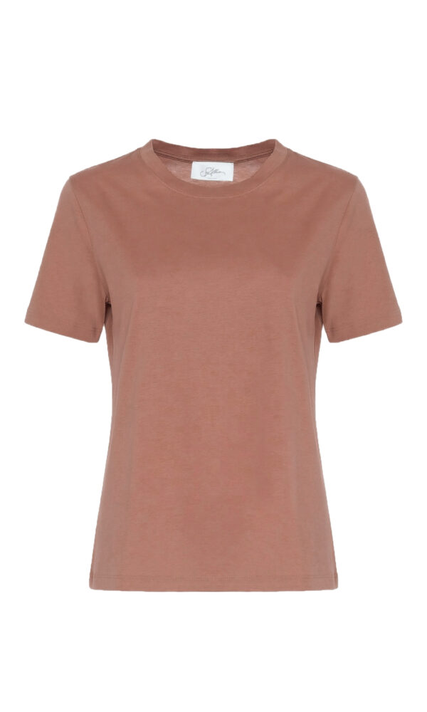 T-SHIRT GIROCOLLO IN COTONE