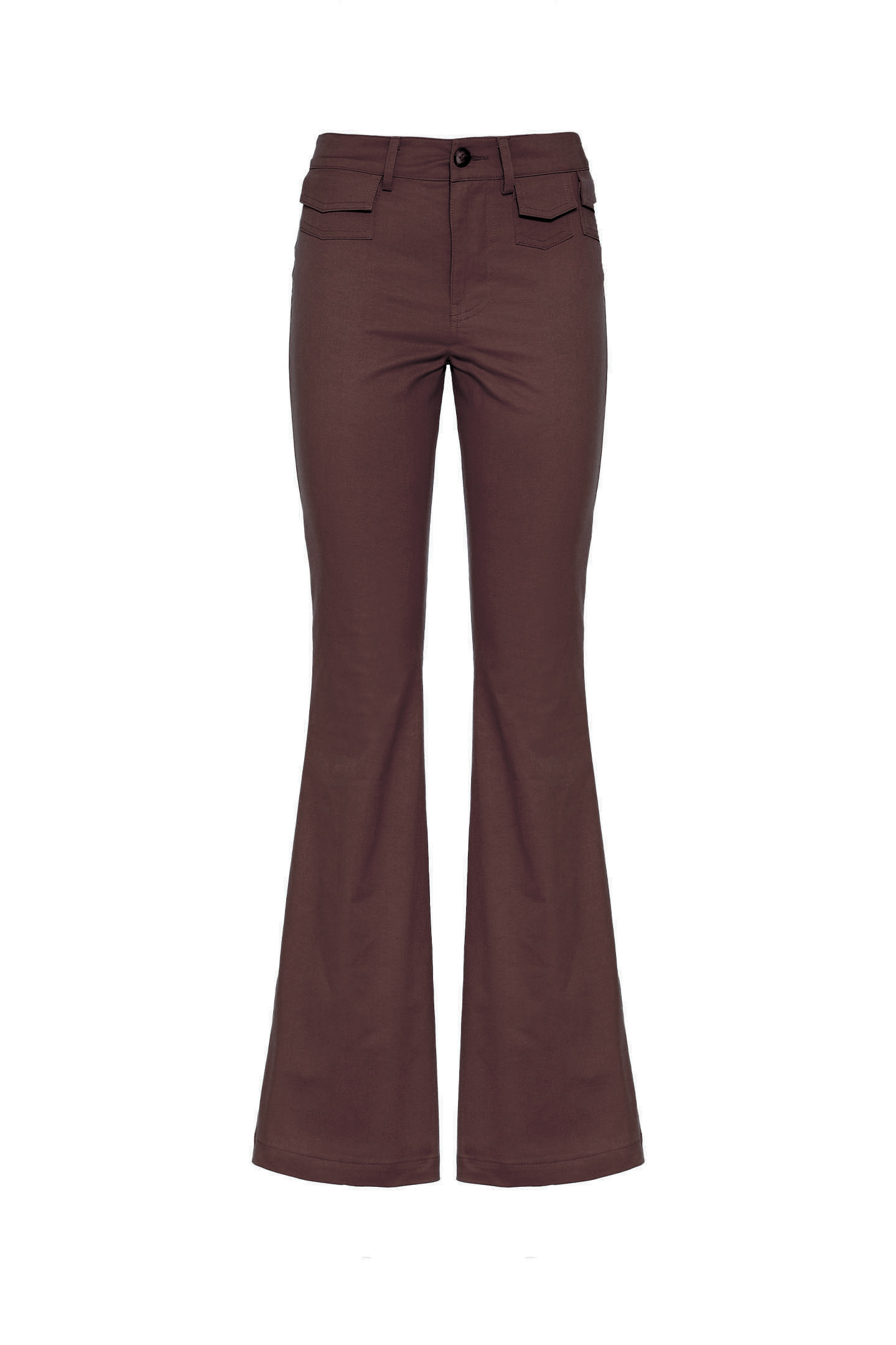 PANTALONI FLARE IN TWILL - immagine 4