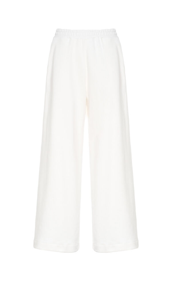 PANTALONE WIDE LEG IN FELPA