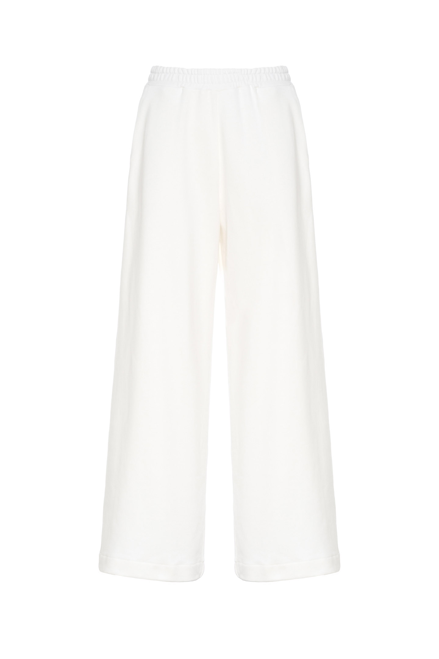 PANTALONE WIDE LEG IN FELPA