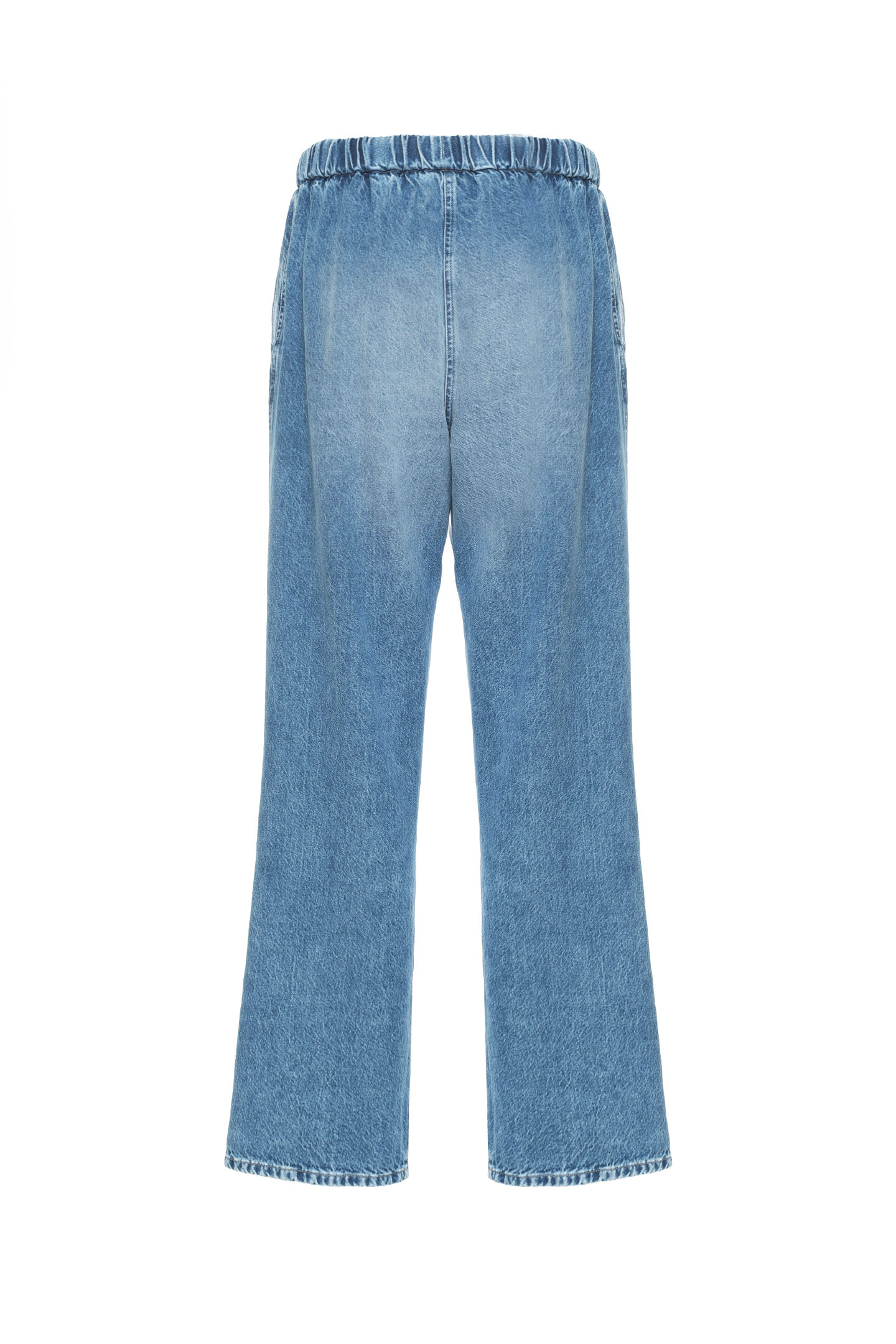 PANTALONI IN DENIM CON COULISSE - immagine 5