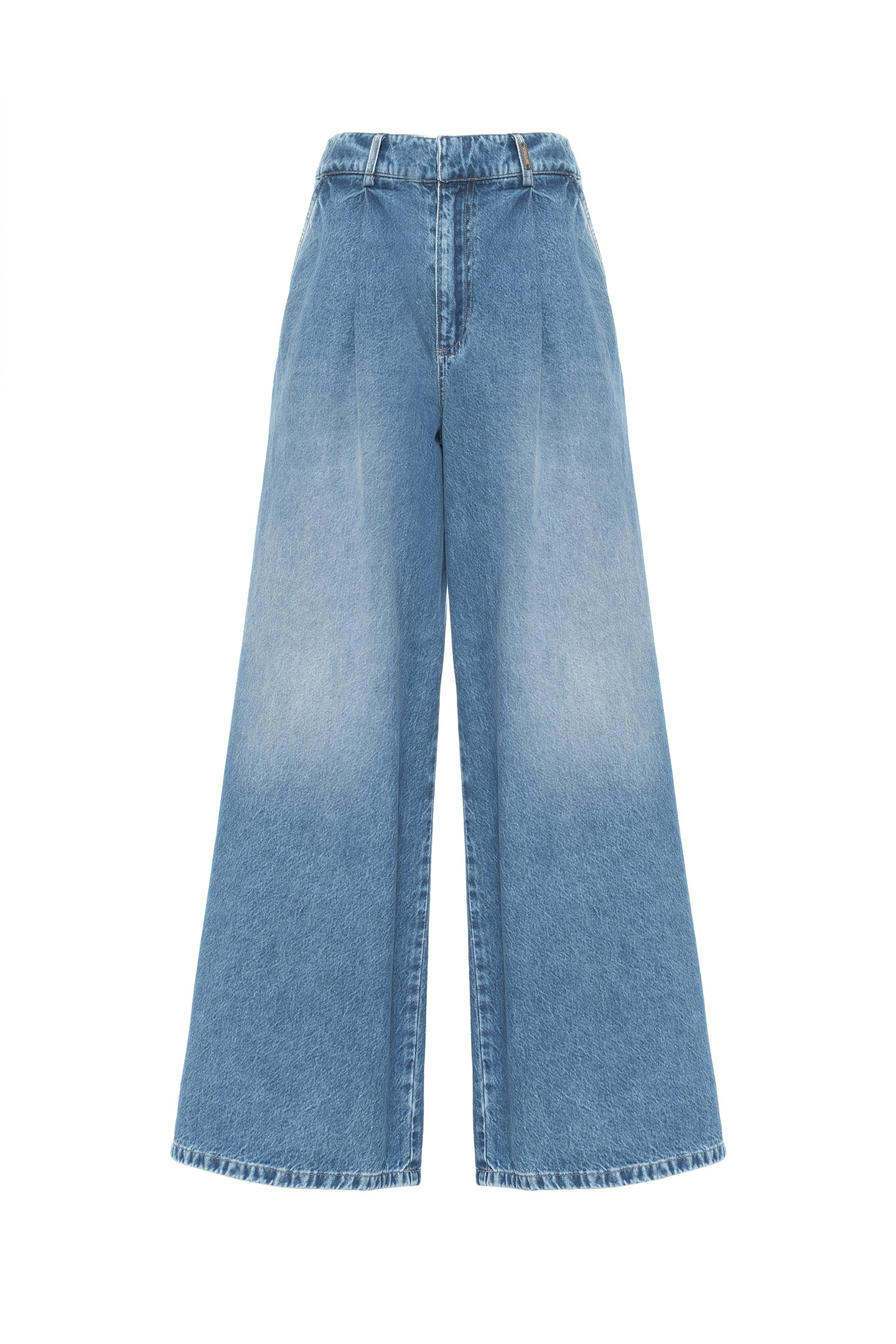 PANTALONI CON ELASTICO IN DENIM