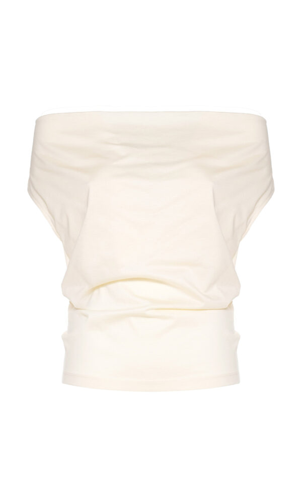 T-SHIRT CON SCOLLO A GOCCIA