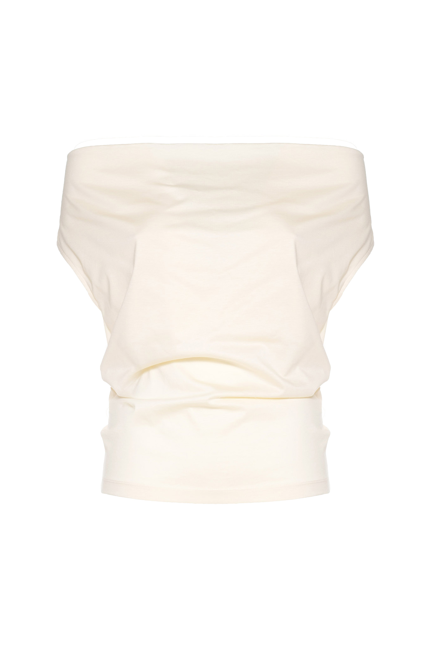 T-SHIRT CON SCOLLO A GOCCIA