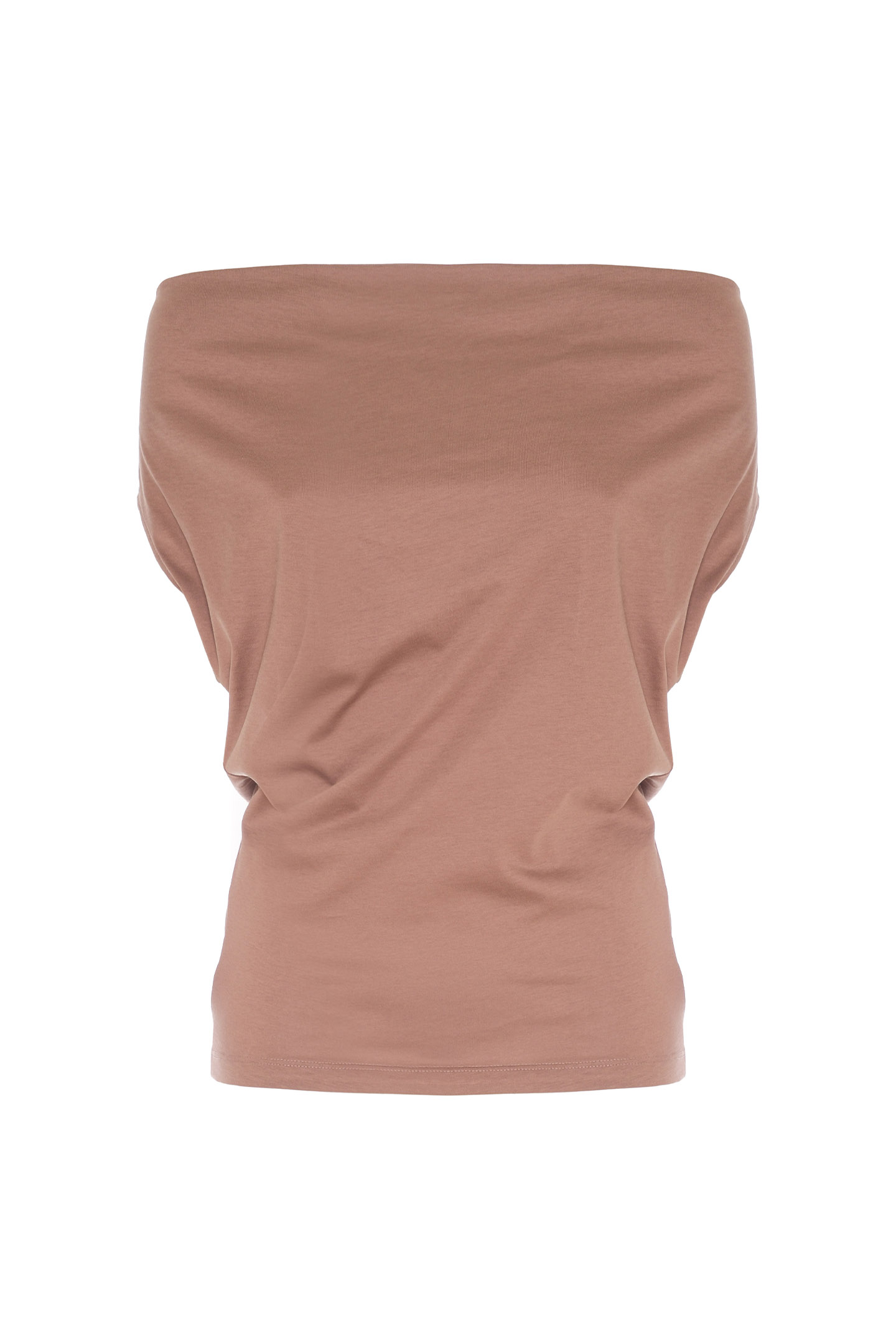 T-SHIRT CON SCOLLO A GOCCIA - immagine 3