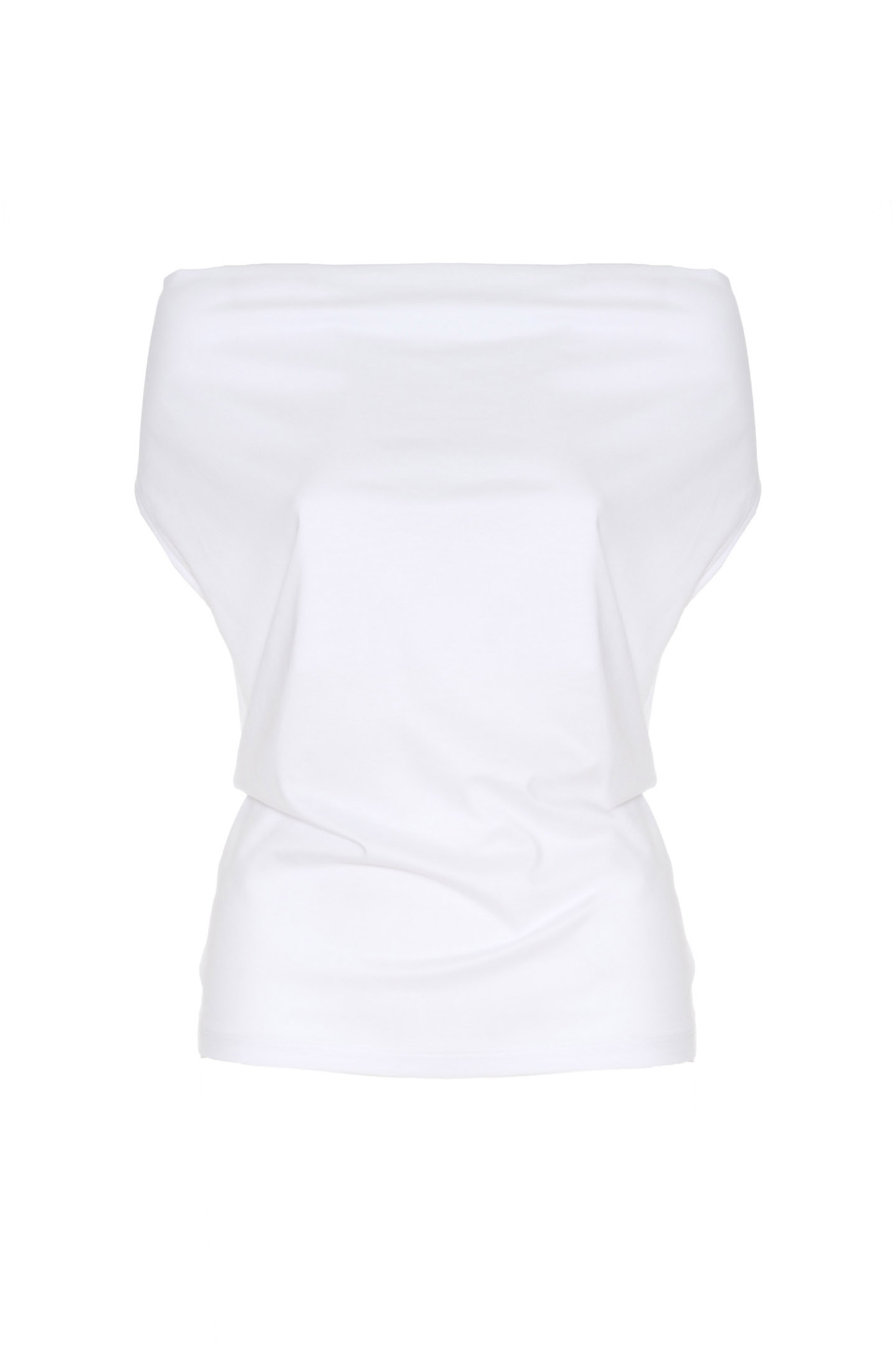 T-SHIRT CON SCOLLO A GOCCIA - immagine 5
