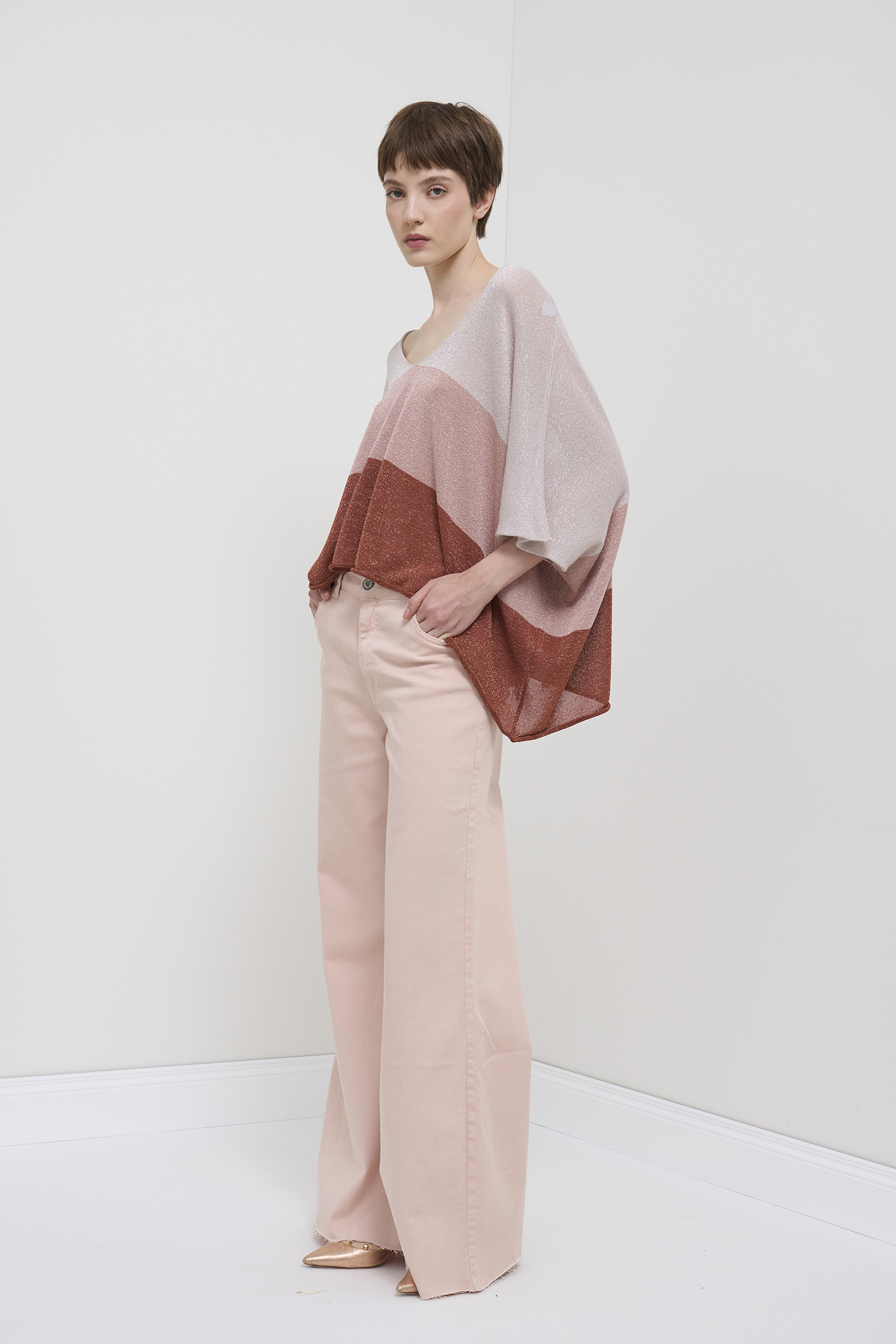 MAGLIA OVERSIZE COLOR-BLOCK - immagine 2