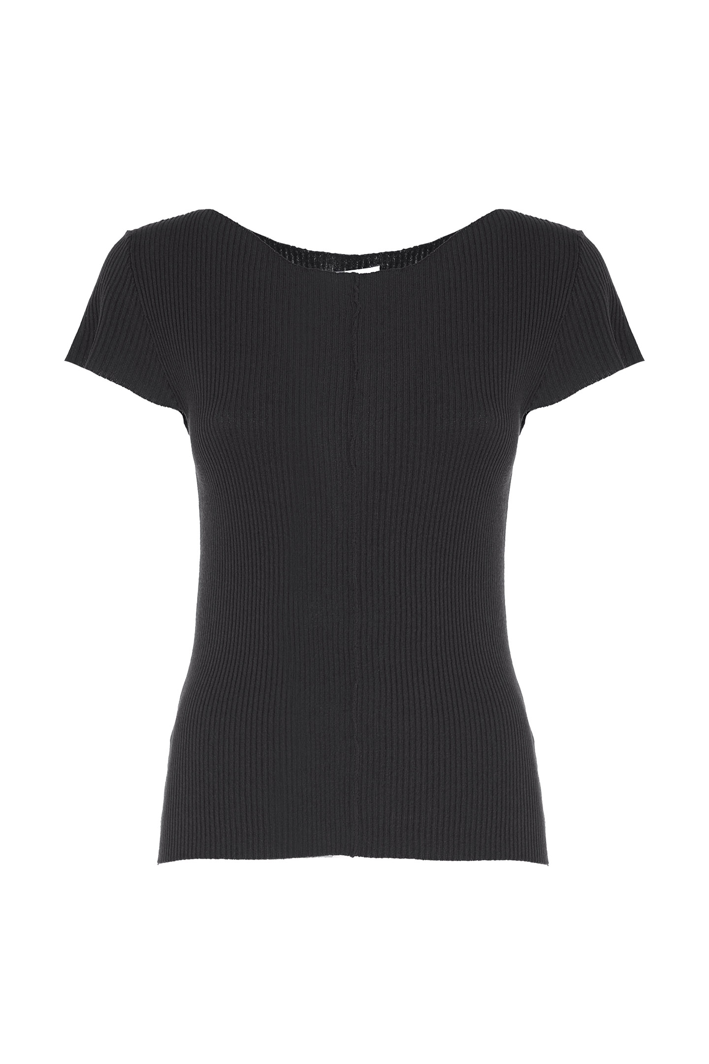 TOP IN MAGLIA A COSTINE - immagine 5