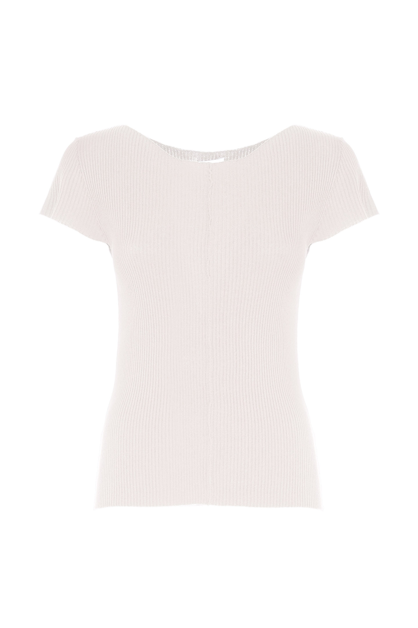 TOP IN MAGLIA A COSTINE - immagine 4