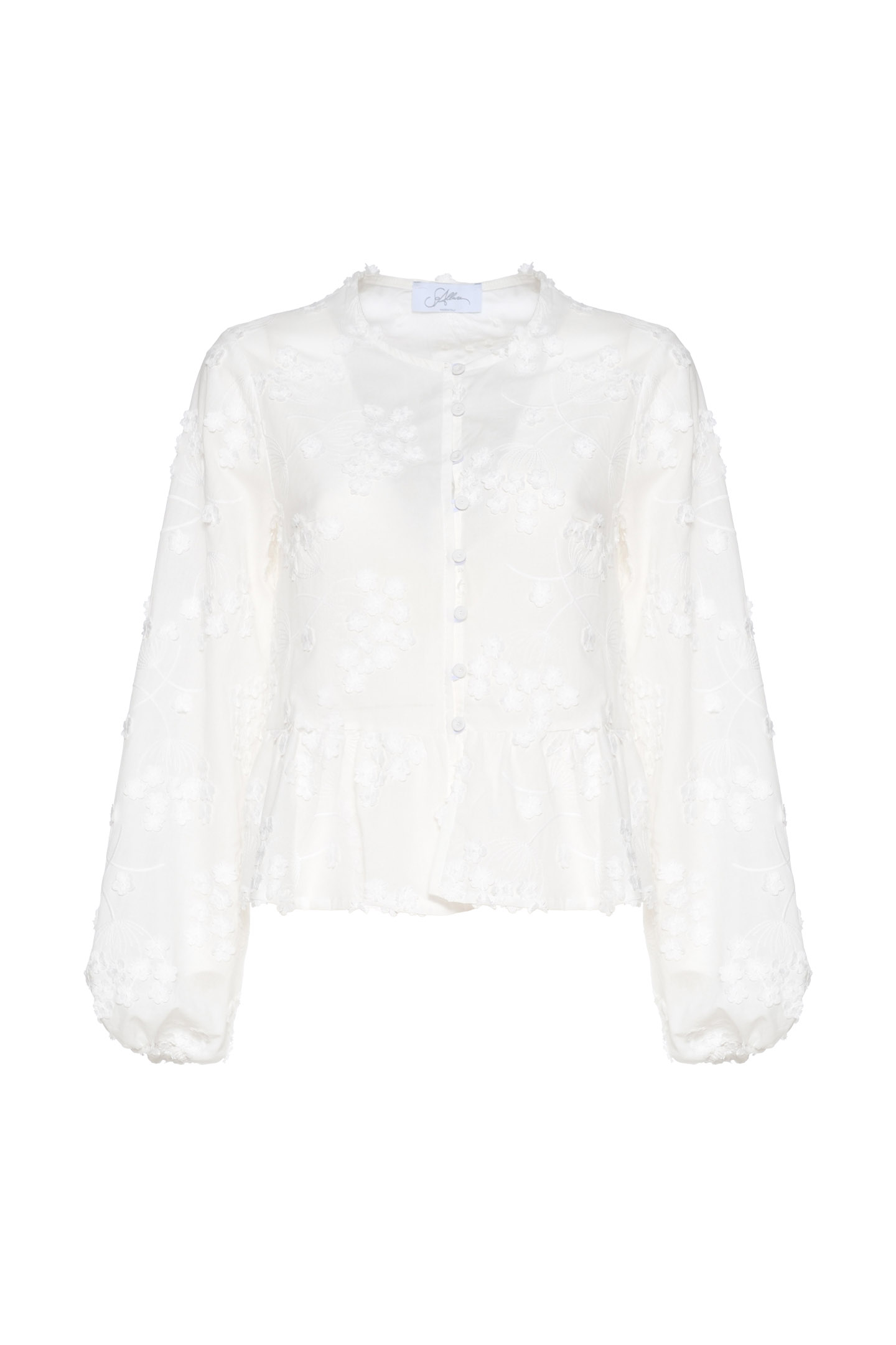 BLUSA IN COTONE RICAMATA