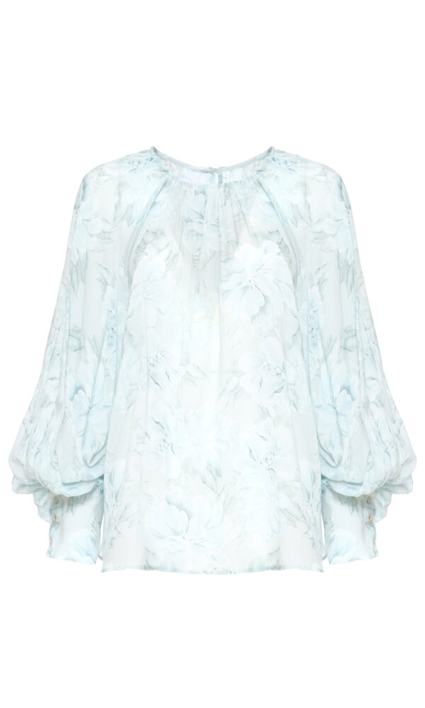BLUSA CON MOTIVO FLOREALE