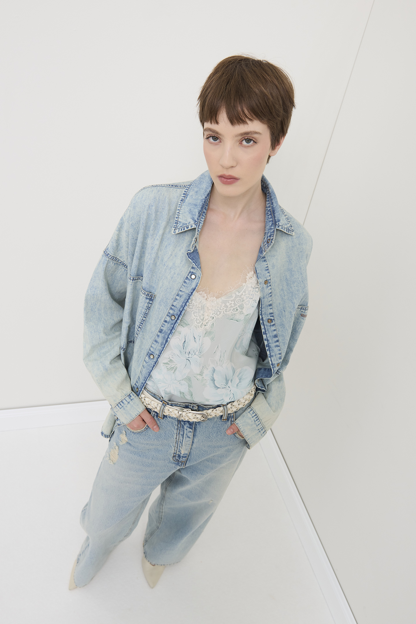 CAMICIA OVER IN DENIM - immagine 5