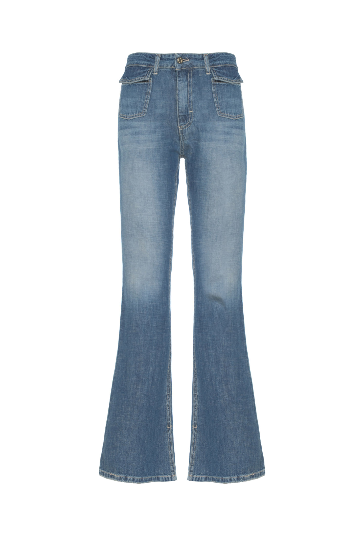 JEANS FLARE CON TASCHE