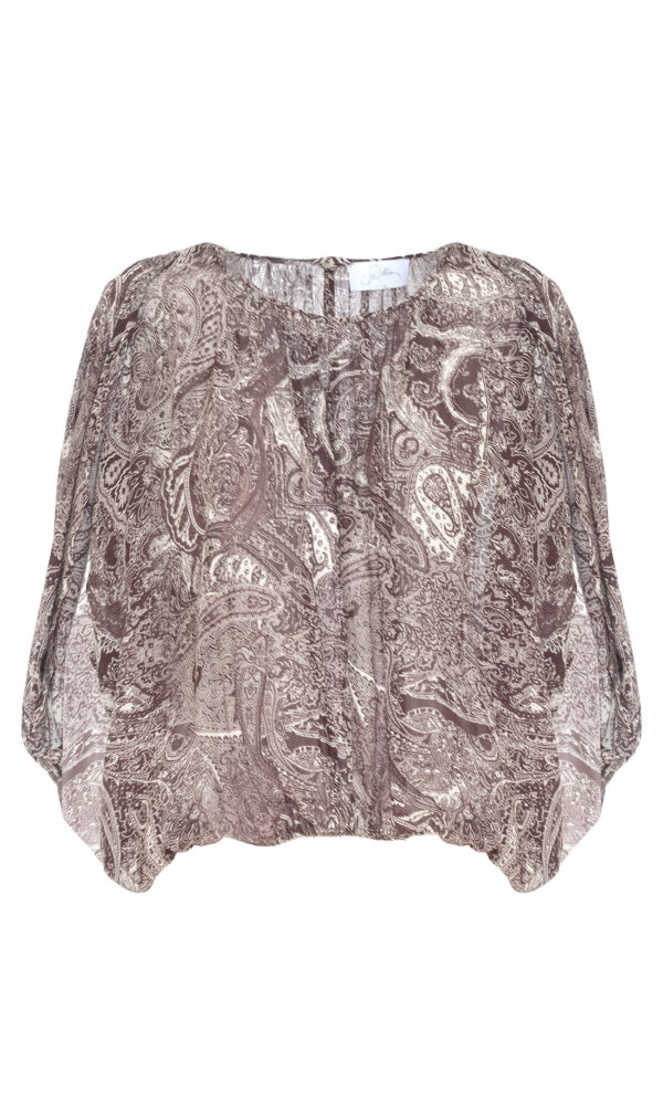 OVERSIZED BLOUSE WITH PAISLEY PRINT