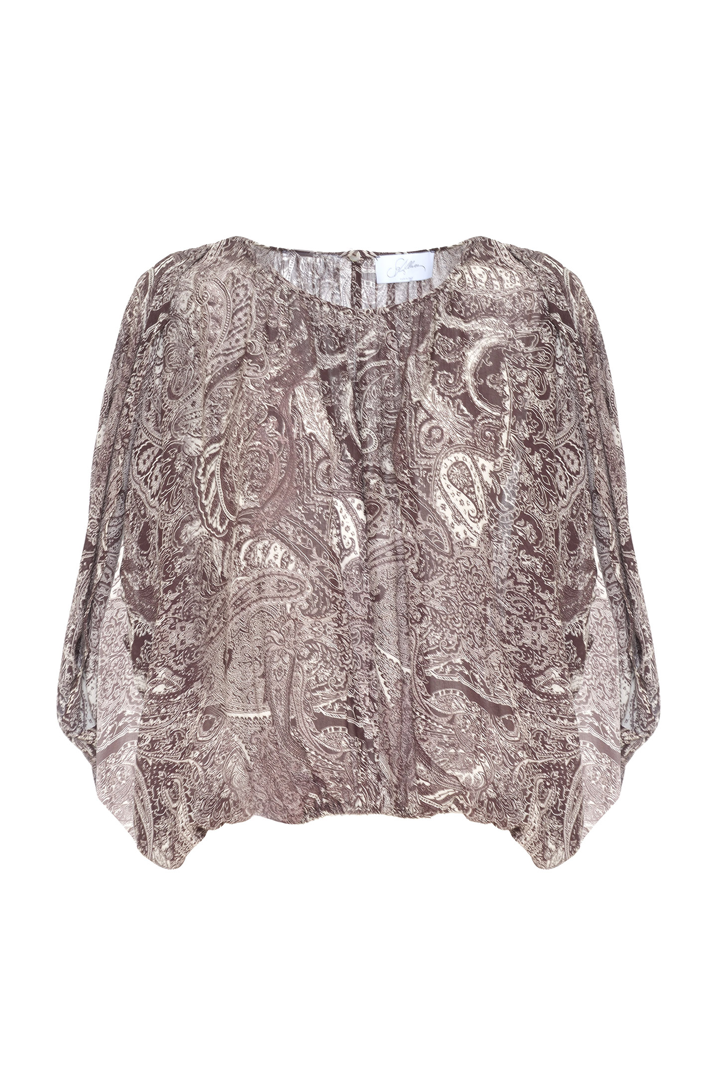 BLUSA OVERSIZE CON STAMPA PAISLEY