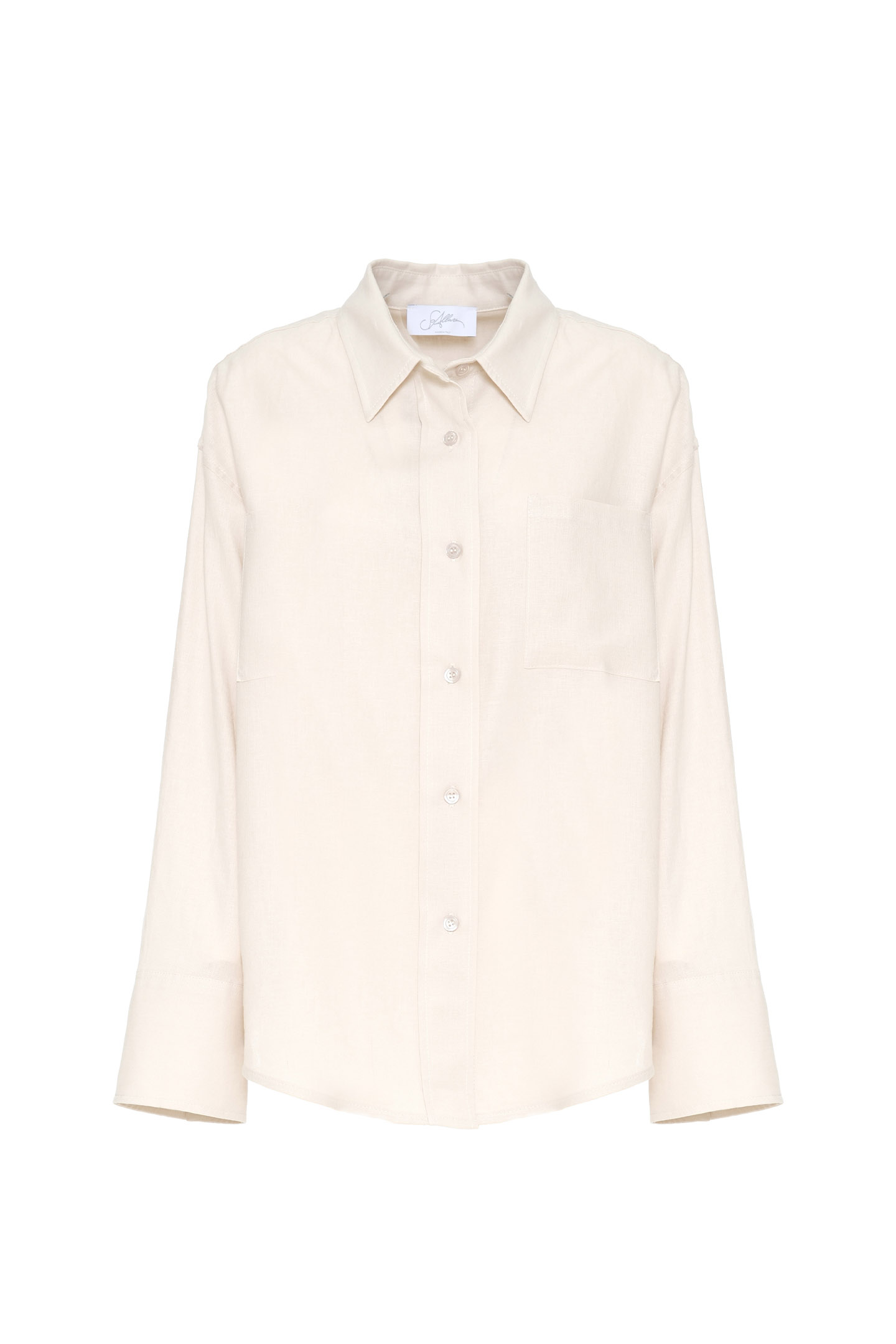 CAMICIA OVERSIZE IN MISTO LINO