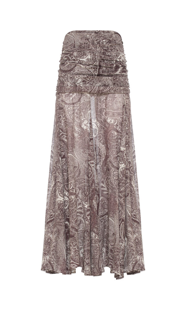MAXI GONNA CON STAMPA PAISLEY