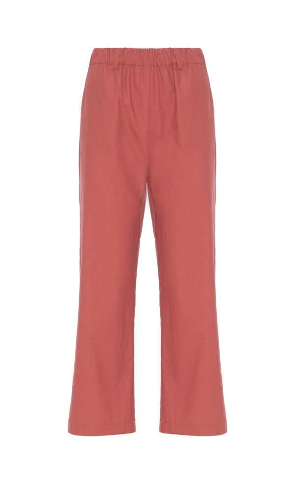 STRAIGHT-LEG COTTON TROUSERS