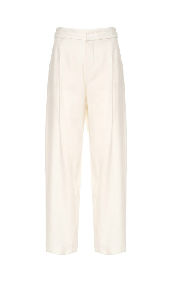 STRAIGHT VISCOSE TROUSERS