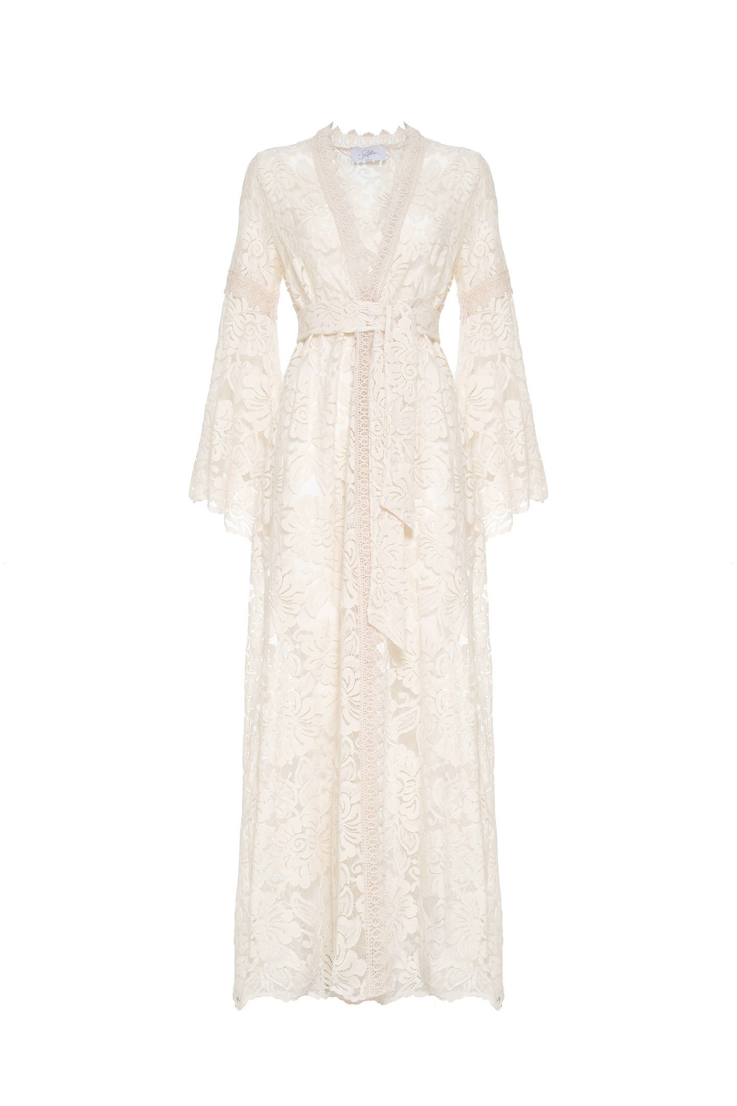MAXI KIMONO IN MACRAMÉ LACE