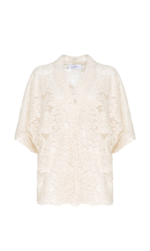 KIMONO IN PIZZO MACRAMÈ