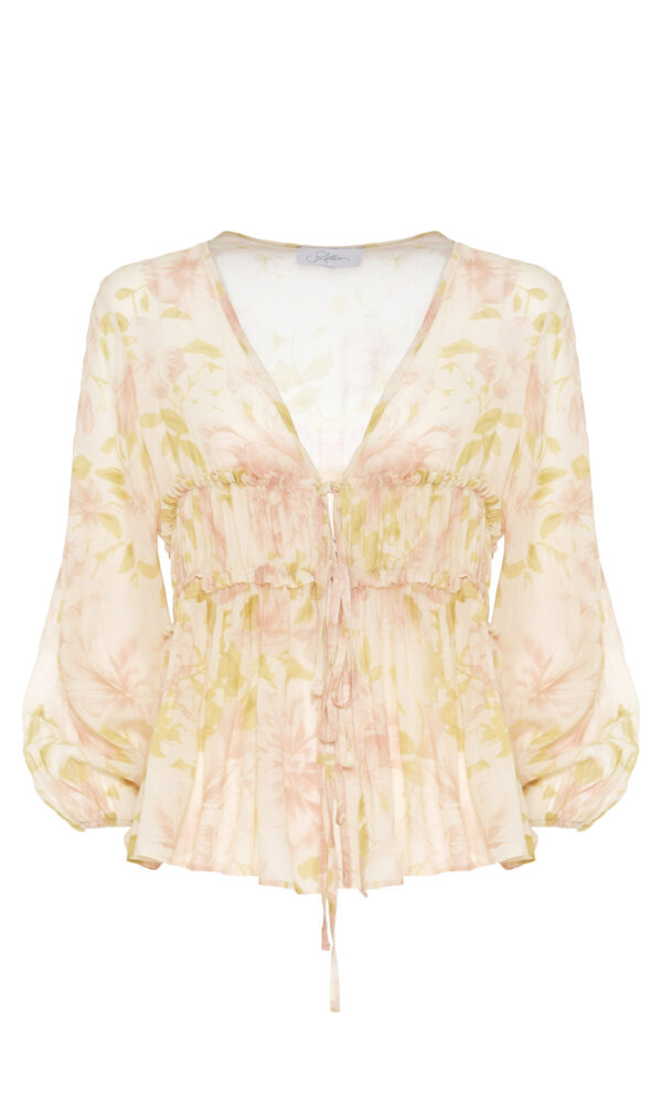 BLUSA CON STAMPA A FIORI