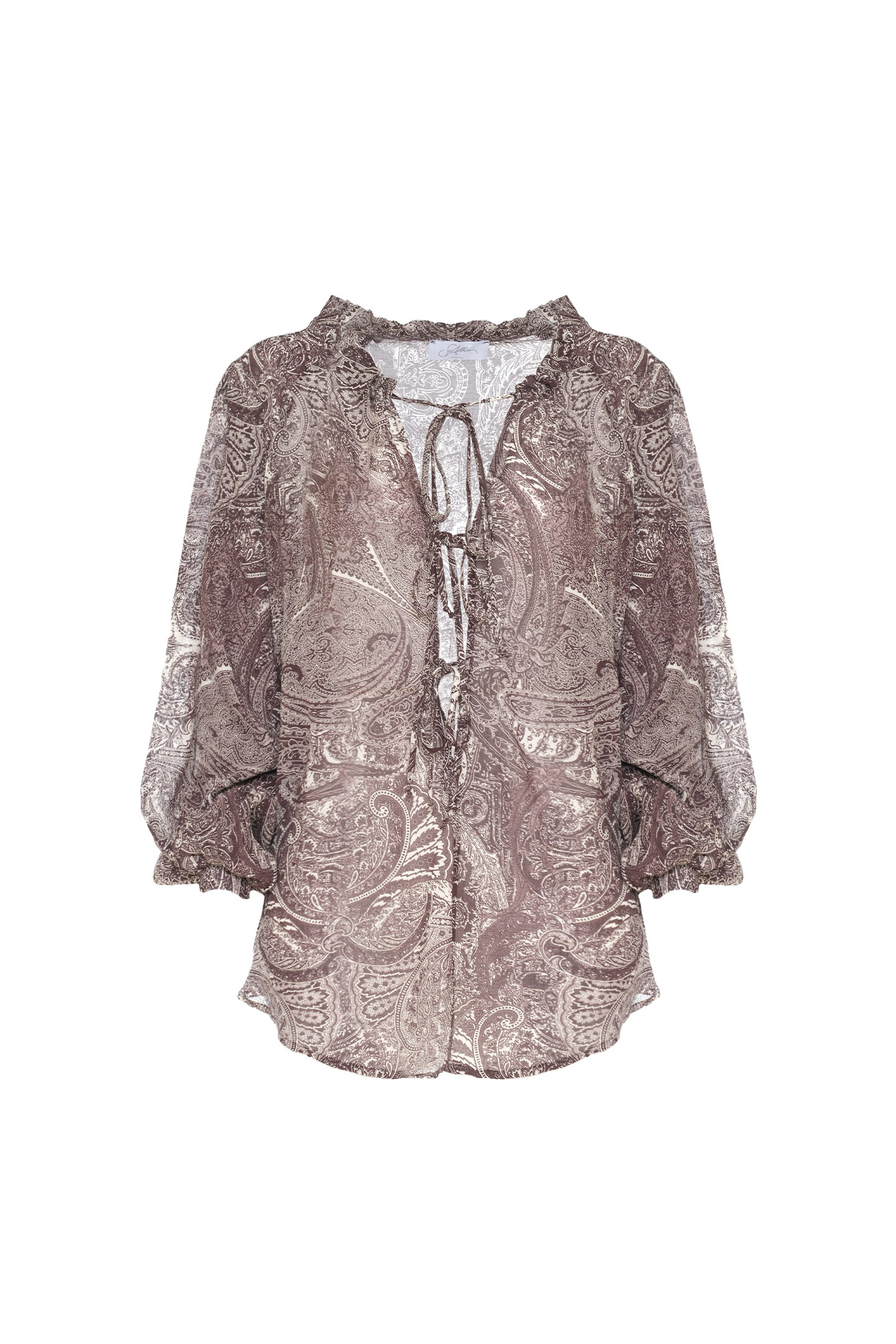 BLUSA OVERSIZE CON STAMPA PAISLEY