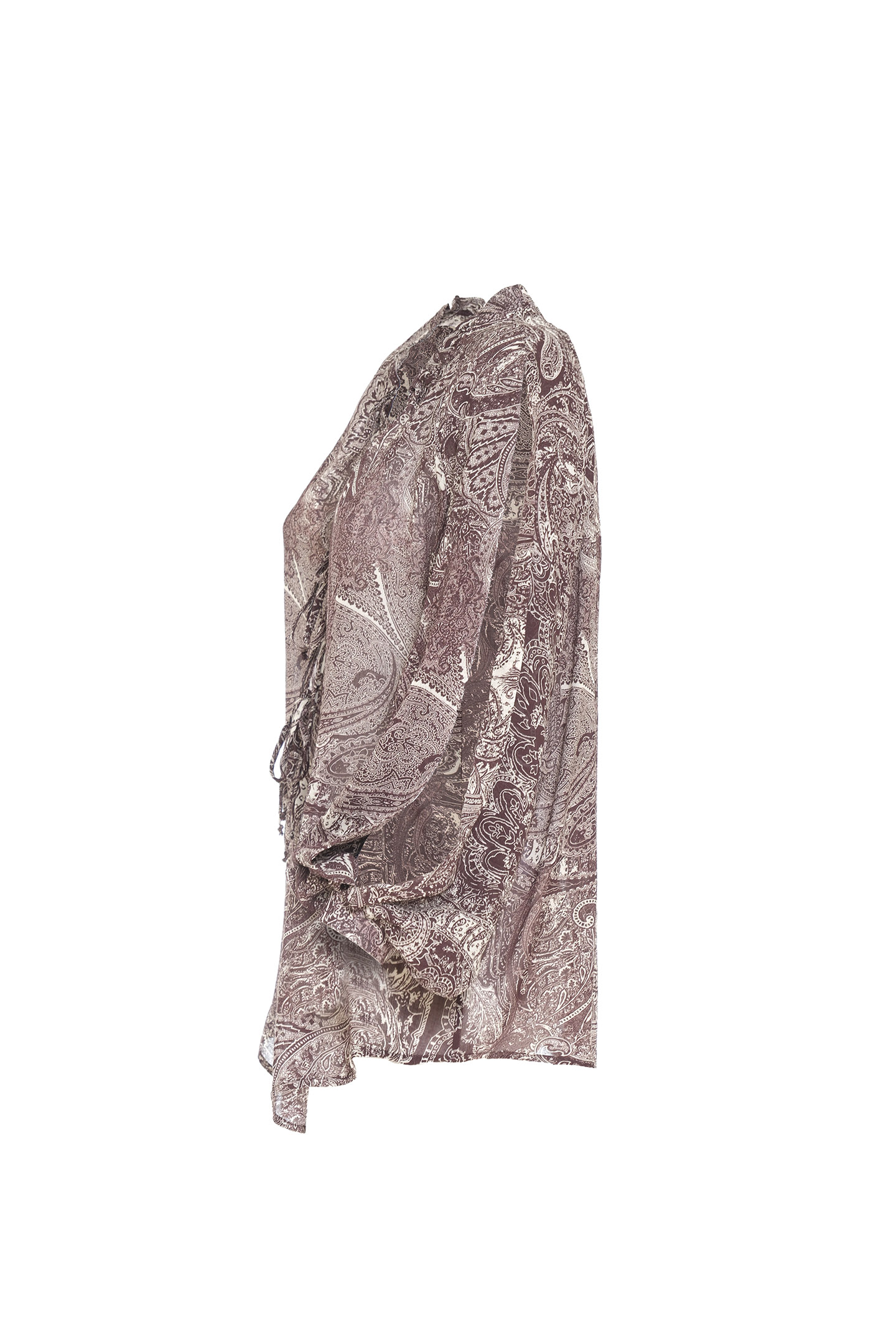 BLUSA OVERSIZE CON STAMPA PAISLEY - immagine 3
