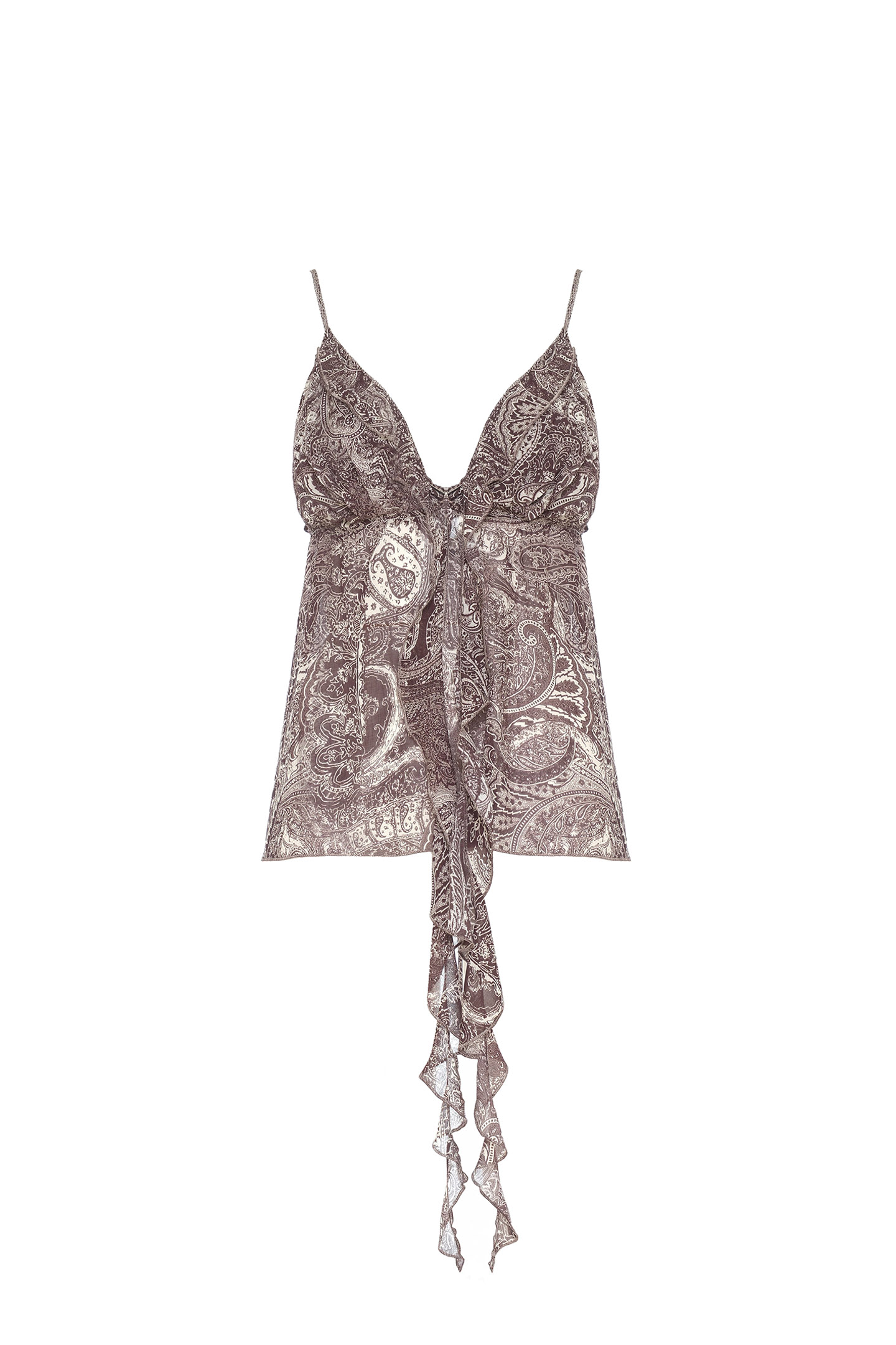 TOP CON VOLANT E STAMPA PAISLEY