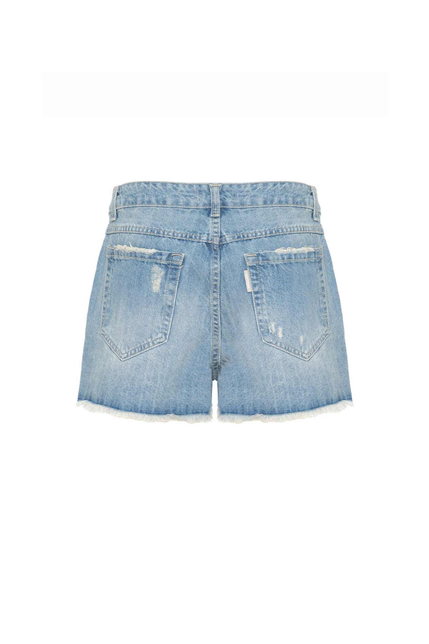 SHORTS IN DENIM CON CABOCHON - immagine 4