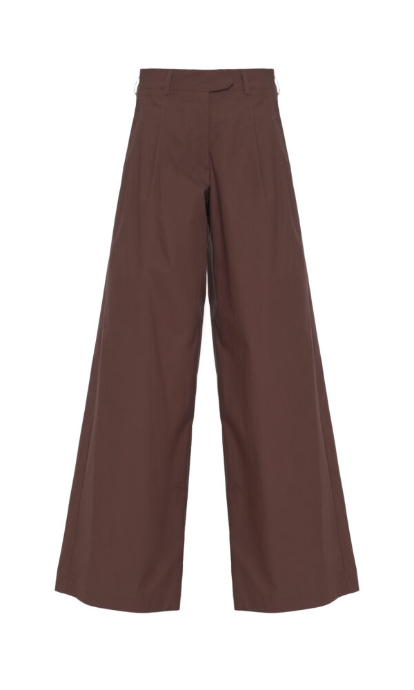 WIDE-LEG COTTON TROUSERS